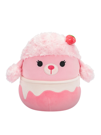 Squishmallows Chloe de aardbei milkshake poedel, 20 cm