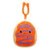 Squishmallows Clip-On Jay de Oranje bevroren donut met paarse drizzle, 9 cm