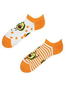 Vrolijke sneakersokken Grappige avocado