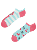 Vrolijke sneakersokken Flamingo