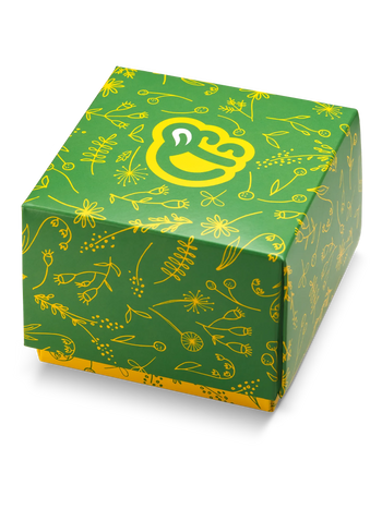 Vierkante geschenkdoos Lentebloemen