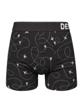 Vrolijke herentrunks Vliegtuigroute