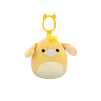 Squishmallows Clip-On Gavyn de gele ezel, 9 cm