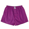 Blauw en magenta herenboxershort met patroon