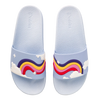 Vrolijke sliders Regenbooglucht