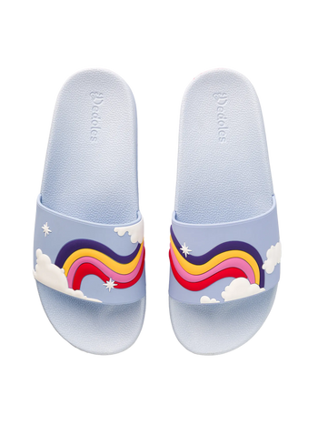 Vrolijke sliders Regenbooglucht