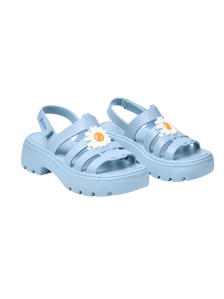 Poederblauwe fishermansandalen voor dames