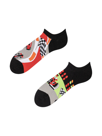 Vrolijke sneakersokken Formule race