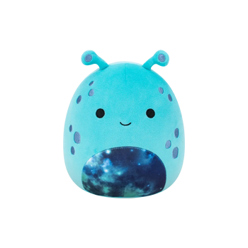 Squishmallows Garth de blauwgroene alien met galaxy buik, 30 cm