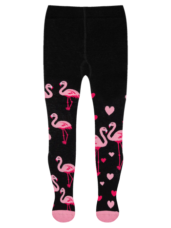 Vrolijke kindermaillot Flamingo's & harten