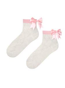 Cutecore sokken roze strik