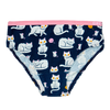 Vrolijke meisjesslips Speelse kitty
