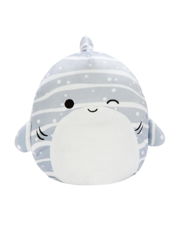 Squishmallows Saschie de Haai met sprankelend buikje, 30 cm