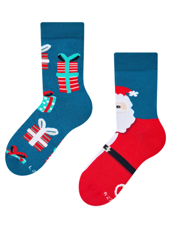 Kindersokken Kerstman & cadeaus