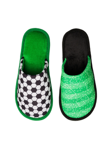 Vrolijke slippers Voetbalveld