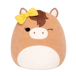 Squishmallows Tomar het knipogende bruine paard, 13 cm