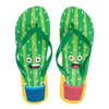 Vrolijke flip-flops Grappige cactus