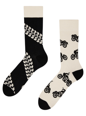 Vrolijke sokken Motorfiets