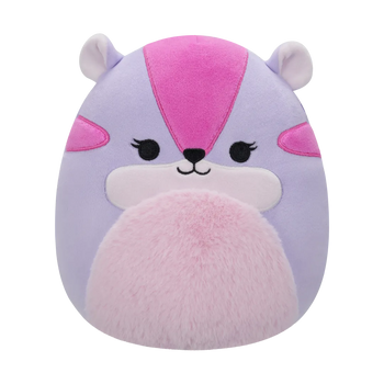 Squishmallows Tamara de paarse en roze chipmunk, 20 cm