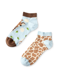 Vrolijke enkelsokken Schattige giraffe