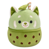 Squishmallows Eitan de matcha rode panda met boba, 20 cm