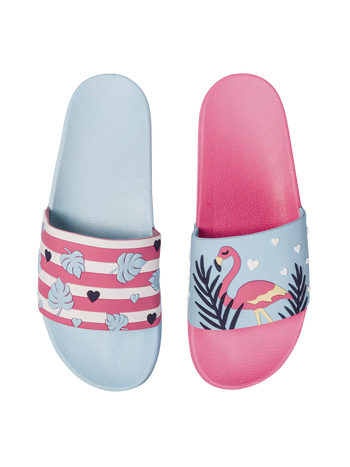 Vrolijke sliders Love flamingo's