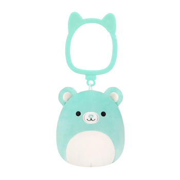 Squishmallows sleutelhanger Belinda de blauwgroene beer, 9 cm