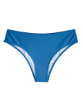 Rustige blauwe midwaist bikinislip
