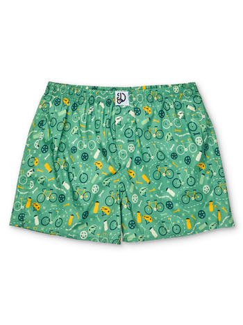 Vrolijke herenboxershorts Fietsen
