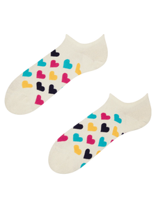 Vrolijke sneakersokken Kleurrijke hartjes