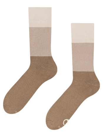 Warme sokken Beige tri-color
