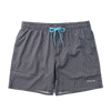 Vrolijke zwemshorts voor heren Grijs geometrie
