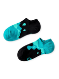 Vrolijke sneakersokken Turquoise druppels