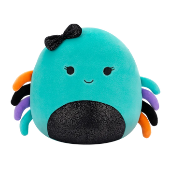 Squishmallows Cheryl - Wintertaling Spin met fonkelende buik en strik, 20 cm