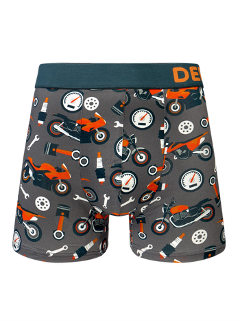 Vrolijke herentrunks Motorrijder