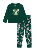 Vrolijke kinderpyjama Koala en blaadjes