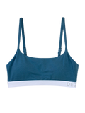 Diep groenblauwe modal damesbralette