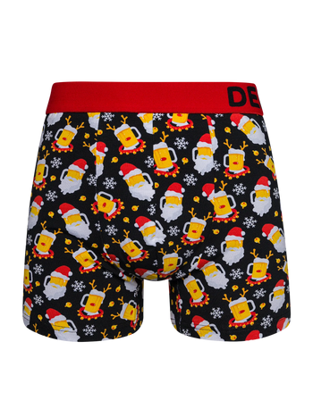 Vrolijke heren trunks Beer Santa