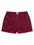 Blauw en rood heren boxershort met patroon