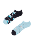Vrolijke sneakersokken Papieren vliegtuigjes &  wolken