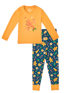 Vrolijke kinderpyjama Speculaas en snoep