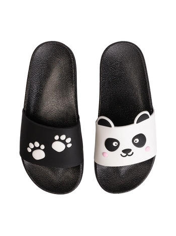 Vrolijke sliders voor kinderen Pandapootjes