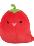 Squishmallows Christo de rode chilipeper met ondeugende ogen, 20 cm