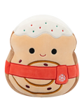 Squishmallows Davey de kaneeltoast met rode sjaal, 20 cm