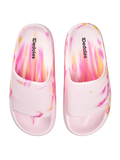 Plateausliders voor dames Pink marble