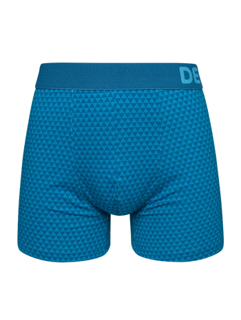Smaragdgroen-blauw trunks voor heren met patroon