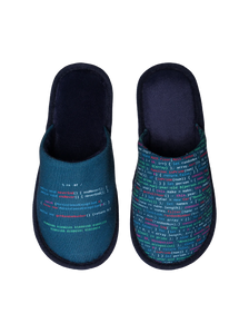 Vrolijke slippers Webontwikkelaar