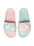 Vrolijke sliders voor kinderen Eenhoorn en regenboog