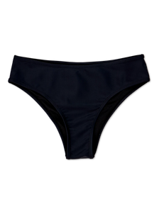 Zwarte midwaist bikinislip