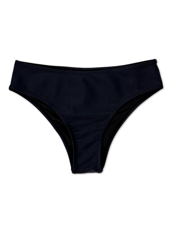 Zwarte midwaist bikinislip